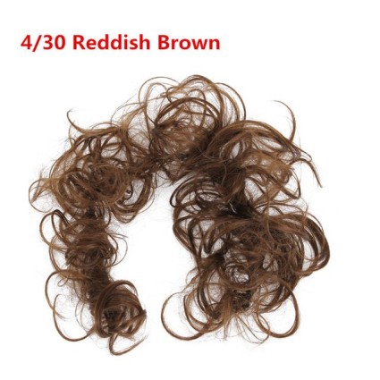 Sotkuinen kihara hiukset Knold # 4/30 - Punainen ruskea