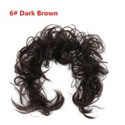 Sotkuinen kihara hiukset Knold # 6 - tummanruskea