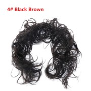 Messy Curly Hiuspulla #4 - Mustanruskea
