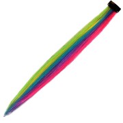 Crazy Color Hiusten Klipsipidennys - Rainbow