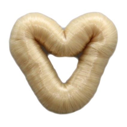 Sydämenmuotoinen Bun Shaper Hiusdonitsi 5 cm