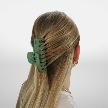 SOHO LARGE FOOD Hair Clamp - Olive Green