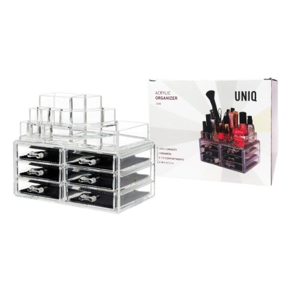 UNIQ Makeup Järjestäjä 6 laatikkoa - U340