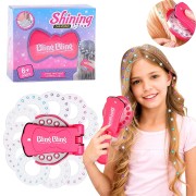 Bling Bling Bling Hair Bedazzler Kit, jossa 180 strassia / timantteja + timantti hiuskone - lapsille - lapsille