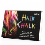 Hair Chalk Hiusväri Paketti : Sisältää 24 erilaista hiusväri kynää