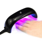 Kynsiilakkaa kuivattava UV-lamppu LED valolla - Musta 