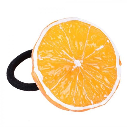 Fruit Hair elastic - Oranssi - 1 kpl
