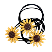 Sunflower Hair Fastik - 3 elastiikka 1