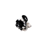 Soho Hara mini -hiuskiinnitys - musta marmori
