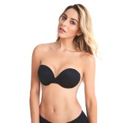 Shapelux Invisible Stropless Bra - Musta