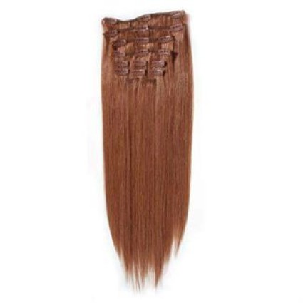 Synteettiset Fiber Hair -pidennykset 60cm, punainen 33#