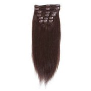 Synteettiset Fiber Hair -pidennykset 60cm, tummanruskea 2#