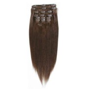 40 cm Clip-On hiustenpidennykset, suklaanruskea 4#